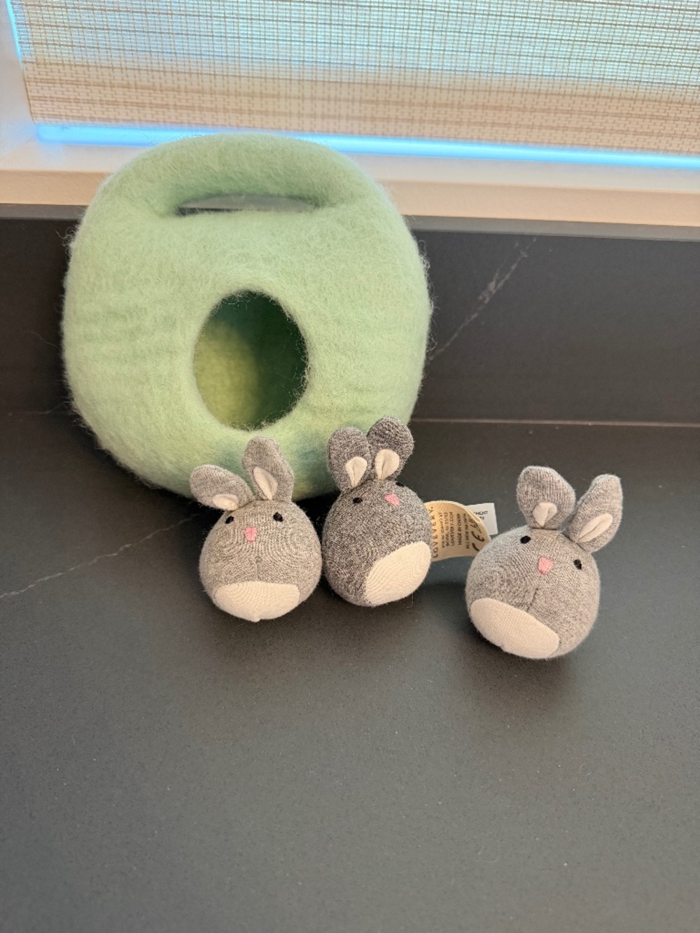 Lovevery Bunny Burrow & 3 Plush Bunnies - The Babbler Play Kit